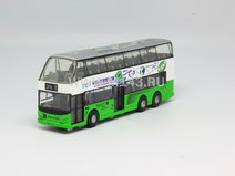 Двухэтажный автобус зелёный