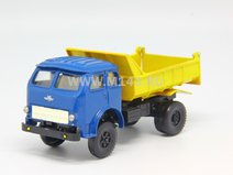 МАЗ 503 самосвал (синяя кабина с жёлтым кузовом)