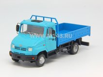 ЗИЛ 5301 бортовой (голубая кабина, синий кузов)