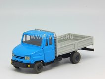 ЗИЛ 5301 бортовой (голубая кабина, серый кузов)
