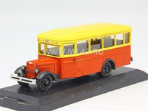 ЗИС-8 автобус (красно-жёлтый) с боксом