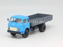 МАЗ-500А бортовой (голубая кабина, серый кузов)