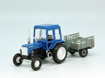 Трактора МТЗ-82 "Люкс-2" (синий) с прицепом