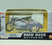 BMW R69S с коляской (синий)