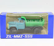 ЗИЛ-ММЗ-555 самосвал (голубая кабина с зелёным кузовом)