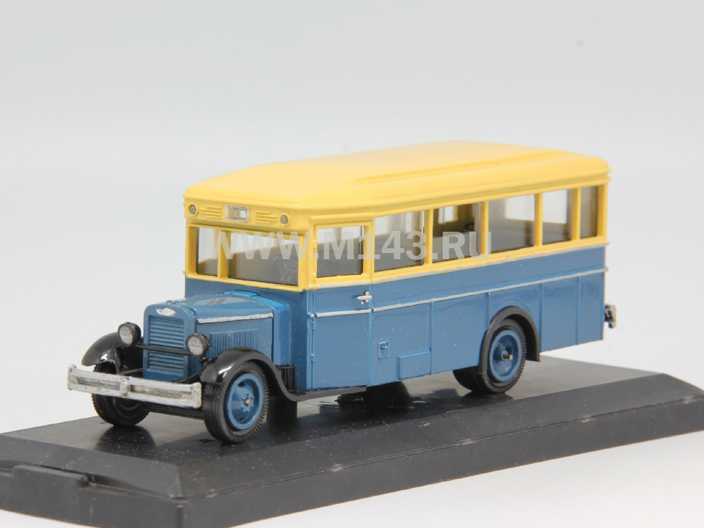 Масштабная модель Масштабная модель ЗИС 8 автобус 1935г (сине-жёлтый)  купить по выгодной цене в Москве с доставкой по России! Есть самовывоз!